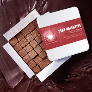 TRUFFES SEXY VALENTINE AU MUIRAPUAMA / BOIS BANDE ET GINGEMBRE (100GR)